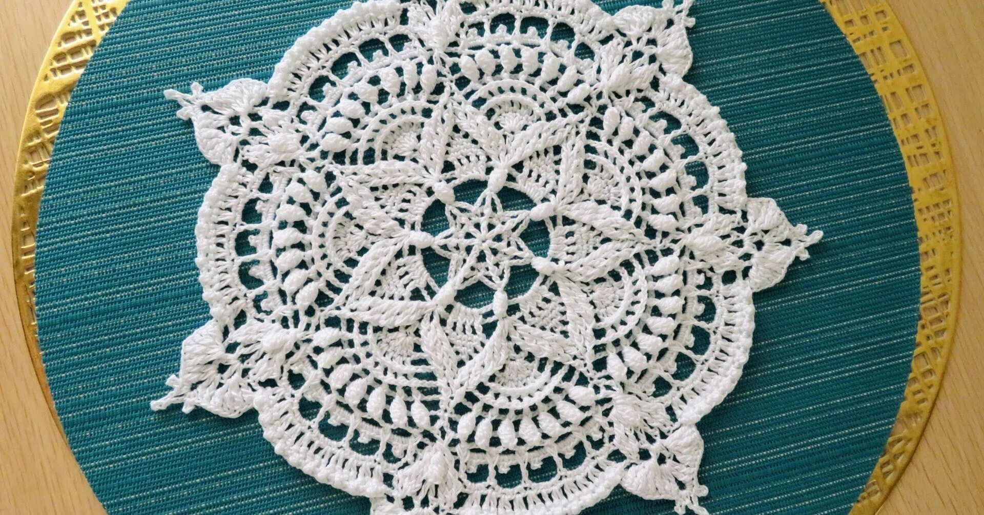 ご依頼のドイリー Pattern / Nanami Doily｜笠石あき--かぎ針編み・レース編みの編み図
