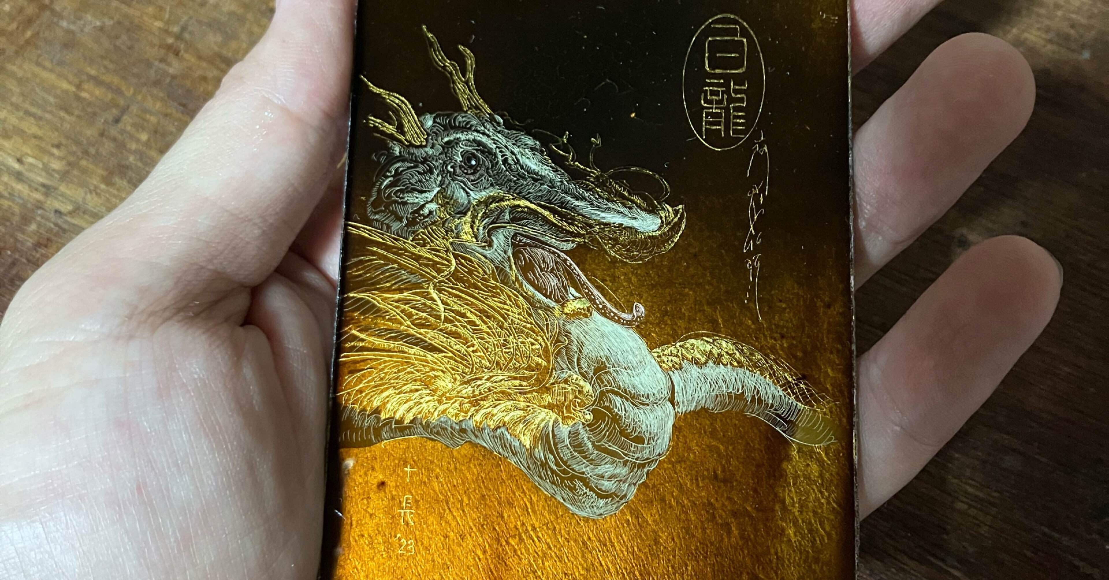 月と黒龍、飛ぶ白龍｜齋藤悠紀