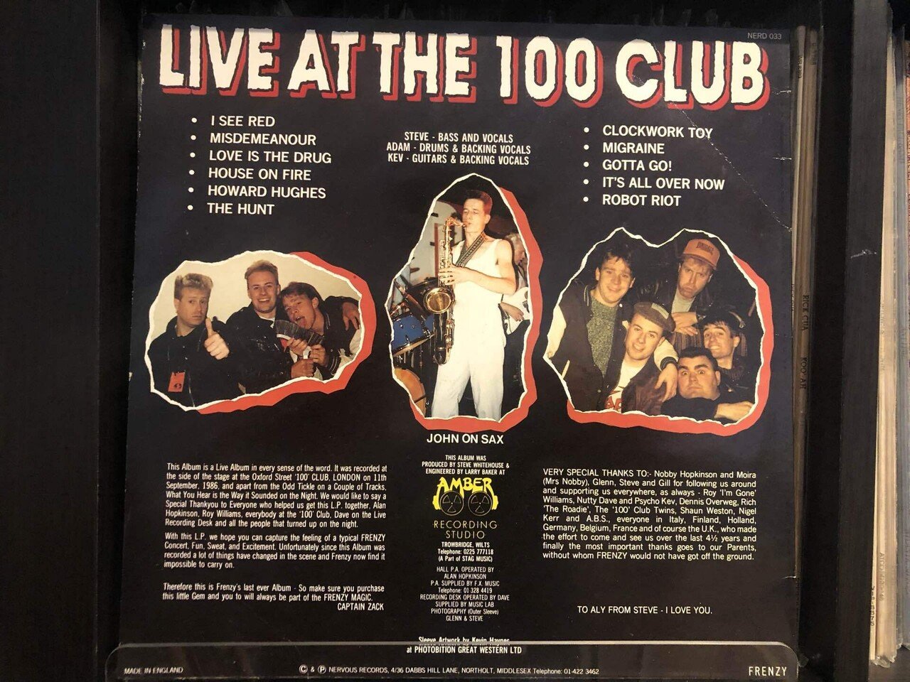 サイコビリーFrenzy HALL OF MIRRORS (LP/YELLOW)/FRENZY/フレンジー/UKサイコビリーの歴史