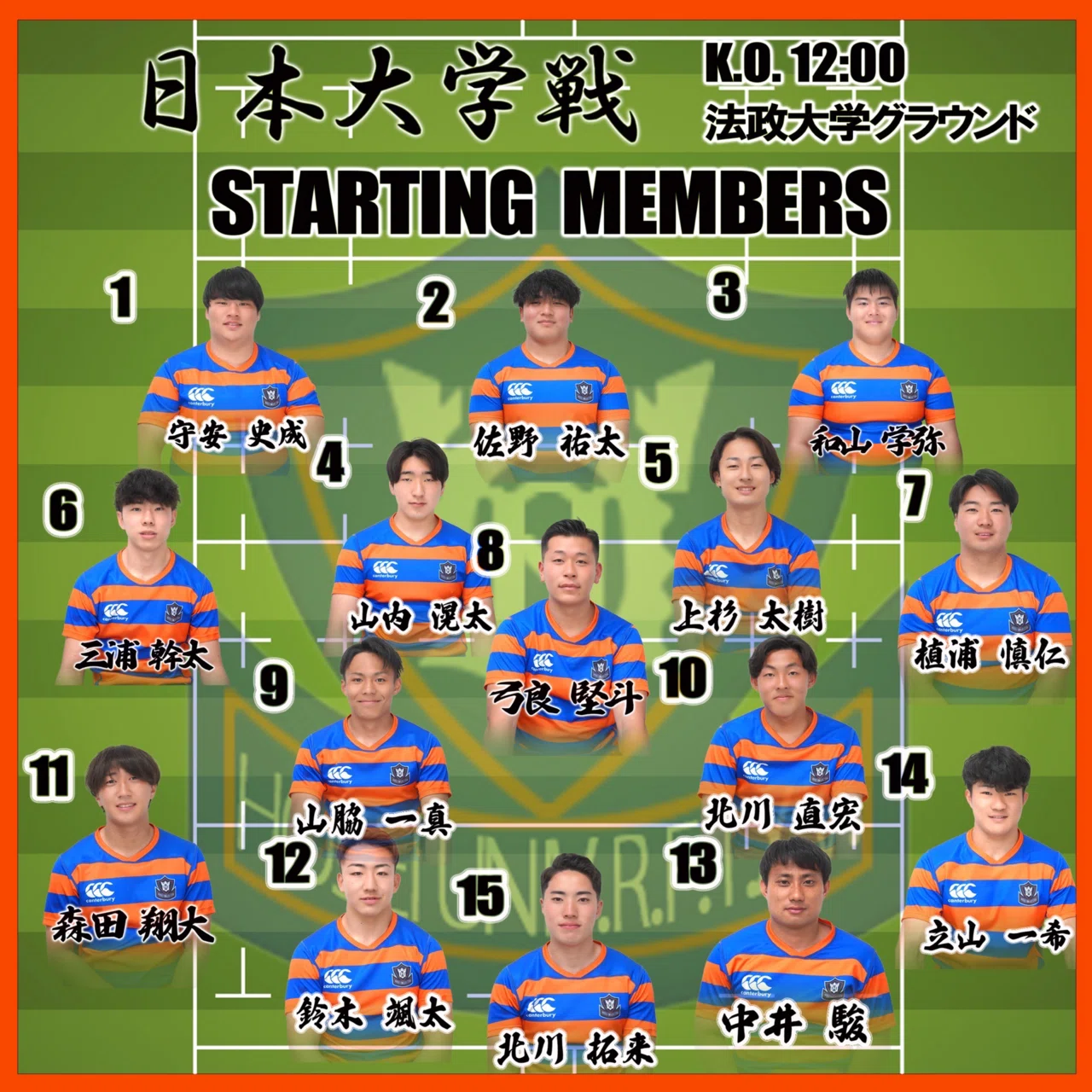 メンバー発表・Jr日本大学】｜法政大学ラグビー部_04