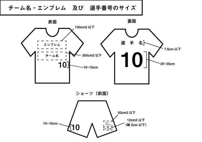 公式試合のユニフォーム規定について Sryev スライヴ Note 公式試合のユニフォーム規定について Sryev スライヴ Note