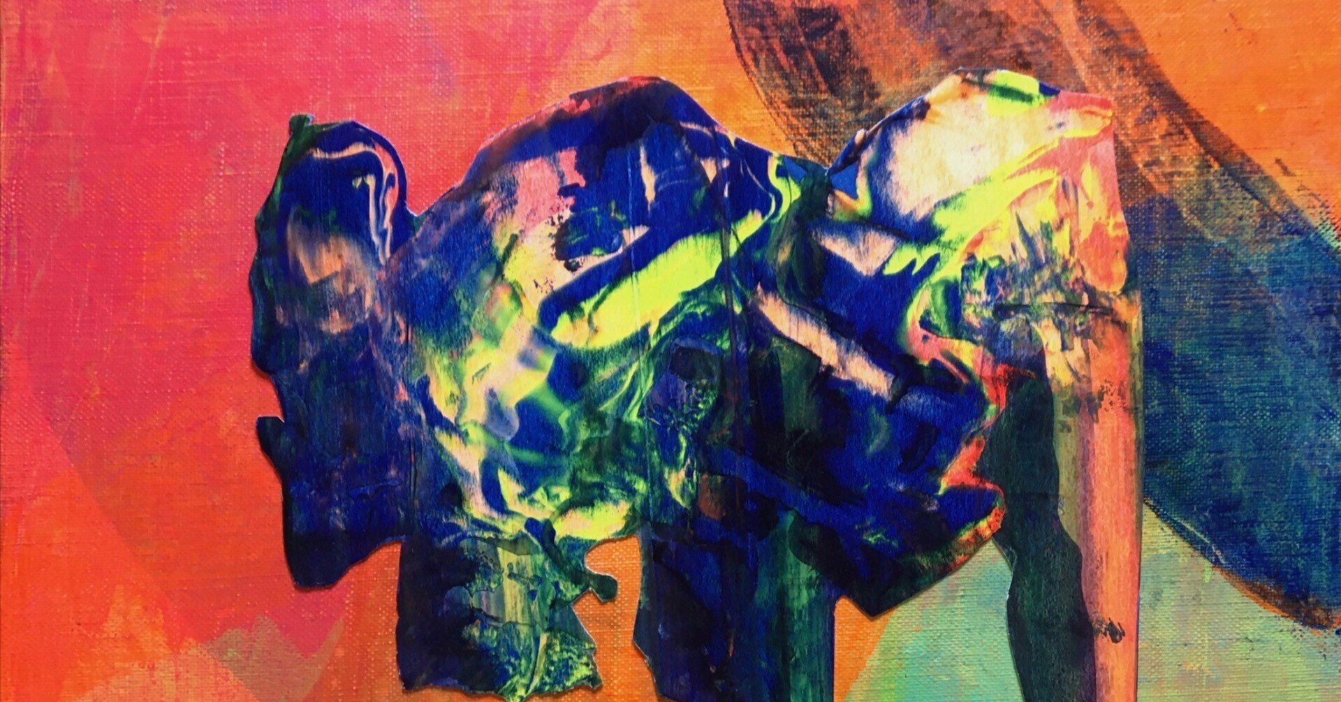 ワタ氏が磨いた石と病院で描いた絵 ワタ氏が磨いた石と病院で描いた絵