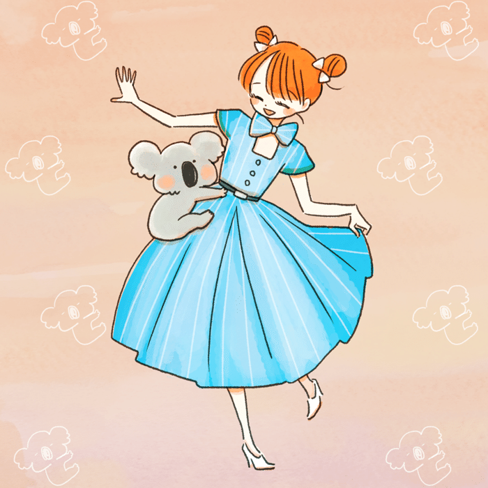 レトロガール コアラちゃん よしだゆう イラストレーター Note