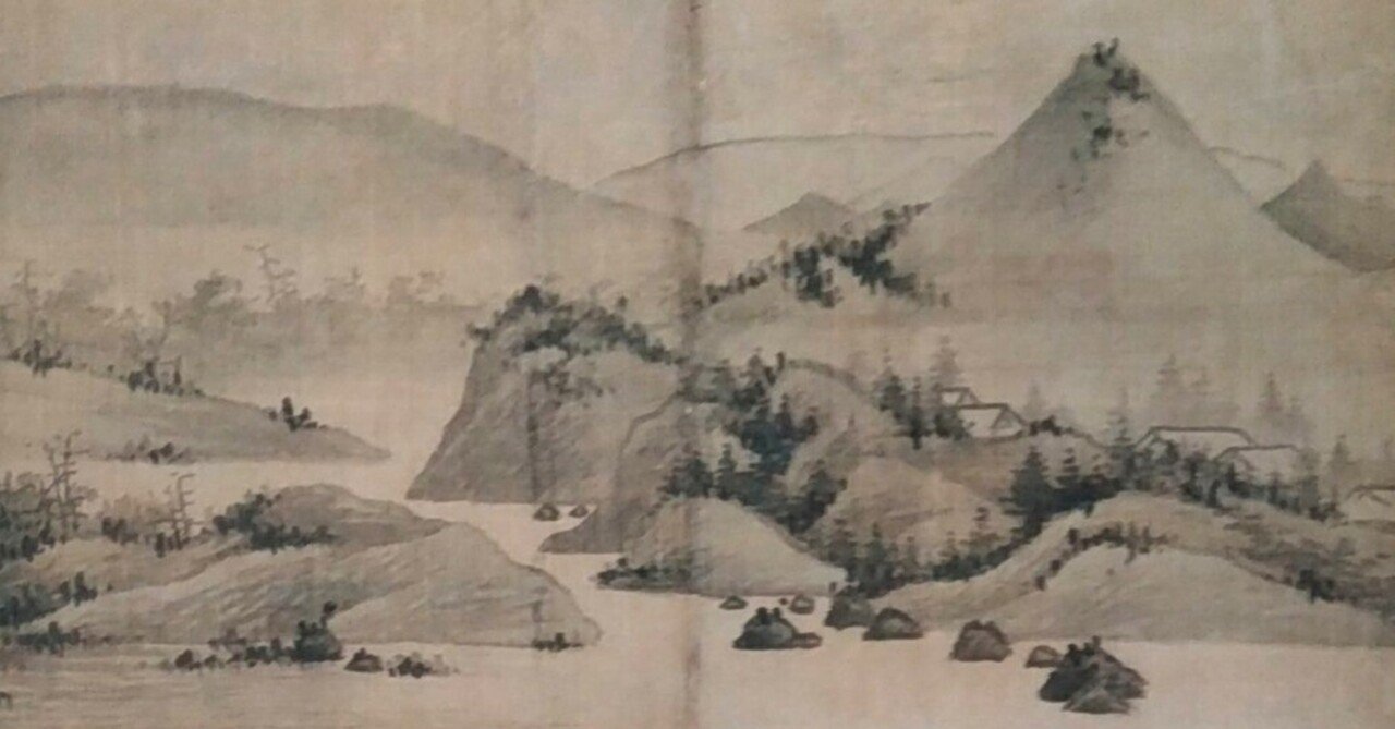 末藤米圃 作 山水画 南画 南宋画 超希少 絹本 ２枚セットです。 末藤米圃 作 山水画 南画 南宋画 超希少 絹本 2枚セットです。