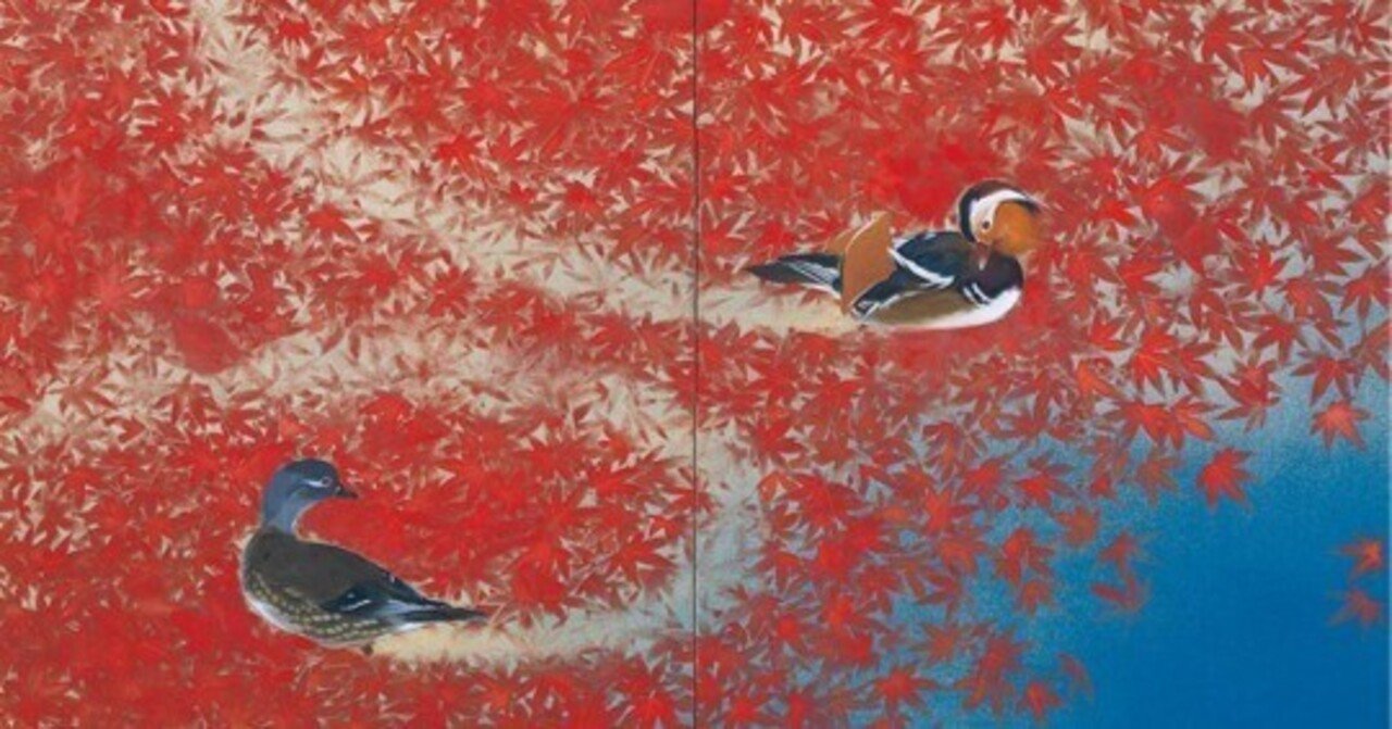 川端龍子　彩色日本画『魚彩』P8号 Yahoo!オークション - 現代日本画 魚彩 川端龍子 絵画 鯉 魚 横53.5㎝