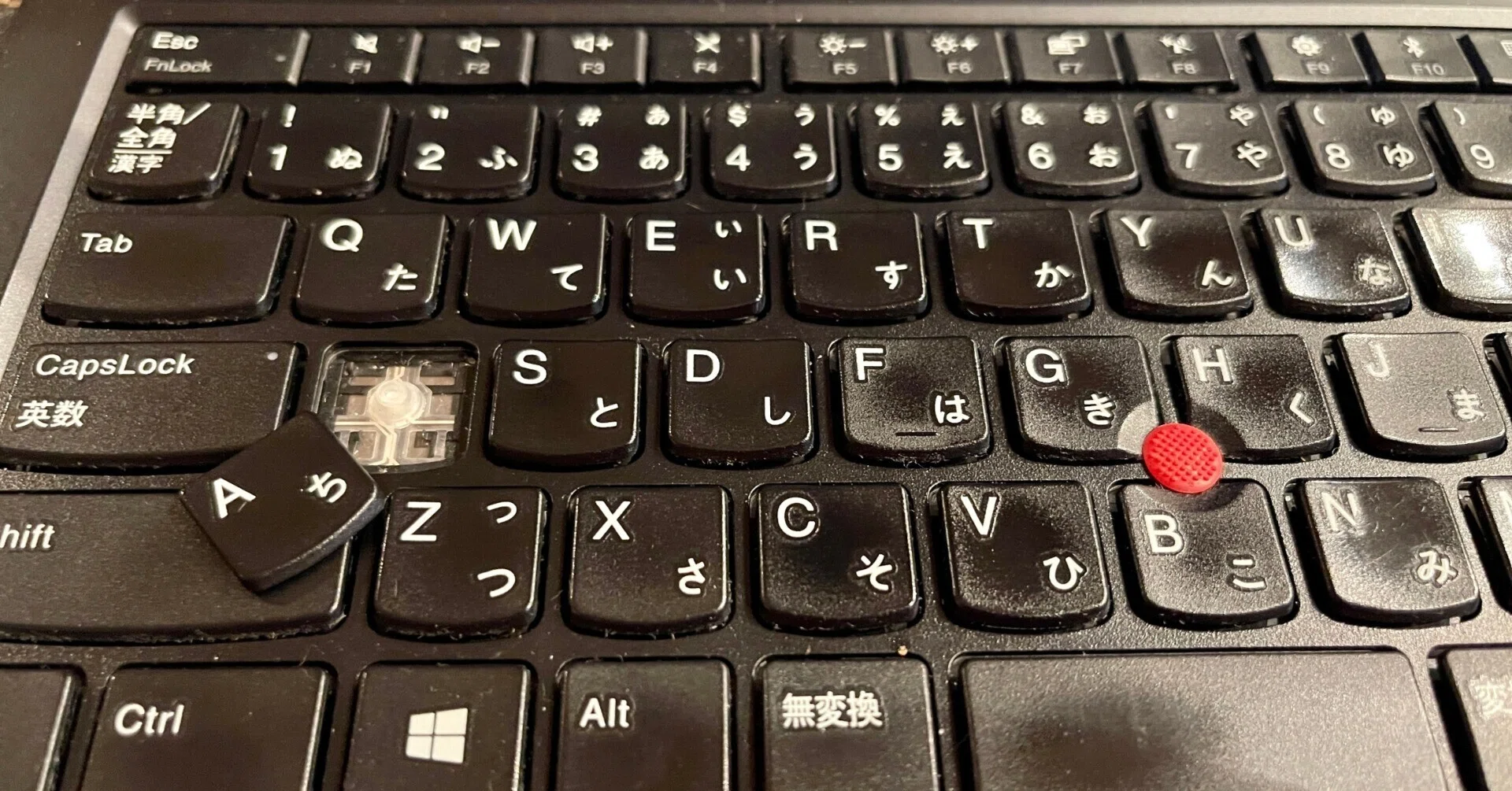 ThinkPadのAのキーだけ外れる。｜Double-K