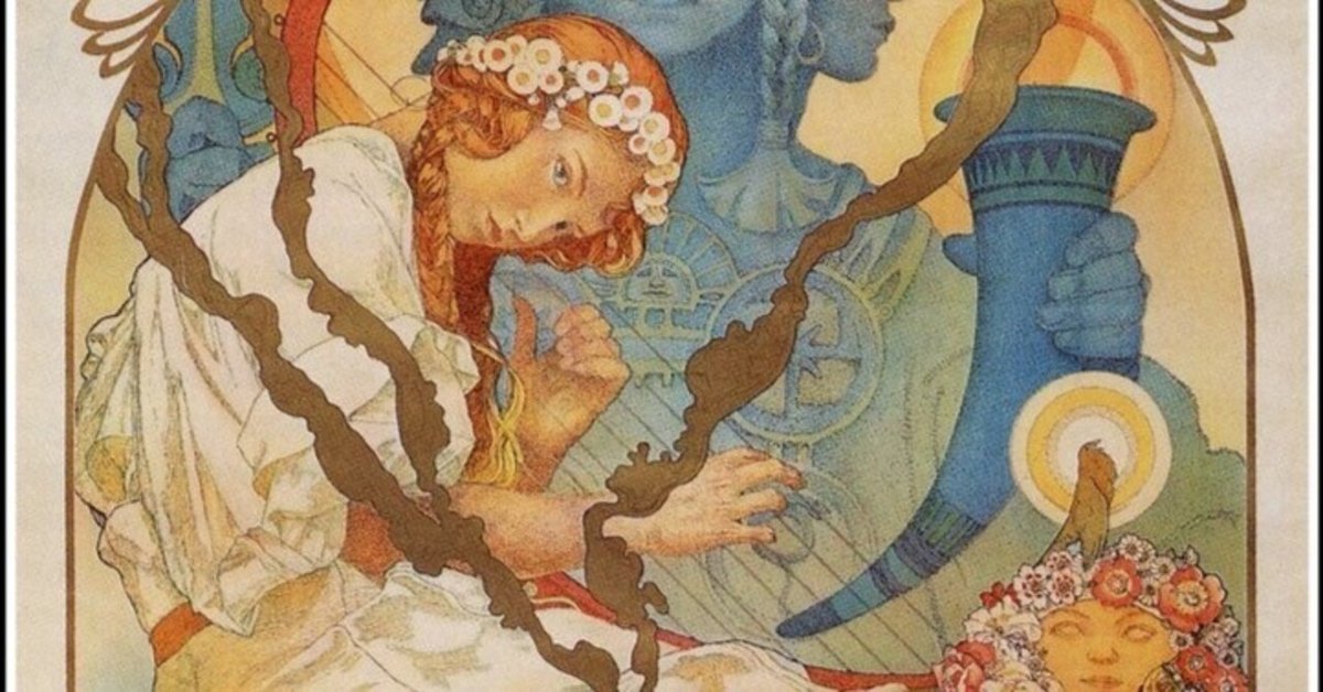 アルフォンス・ミュシャ、スラヴ菩提樹のもとでの若者たちの誓い ミュシャが描いたスラヴ——モルダウの流れに誘われ、悲運の歴史を