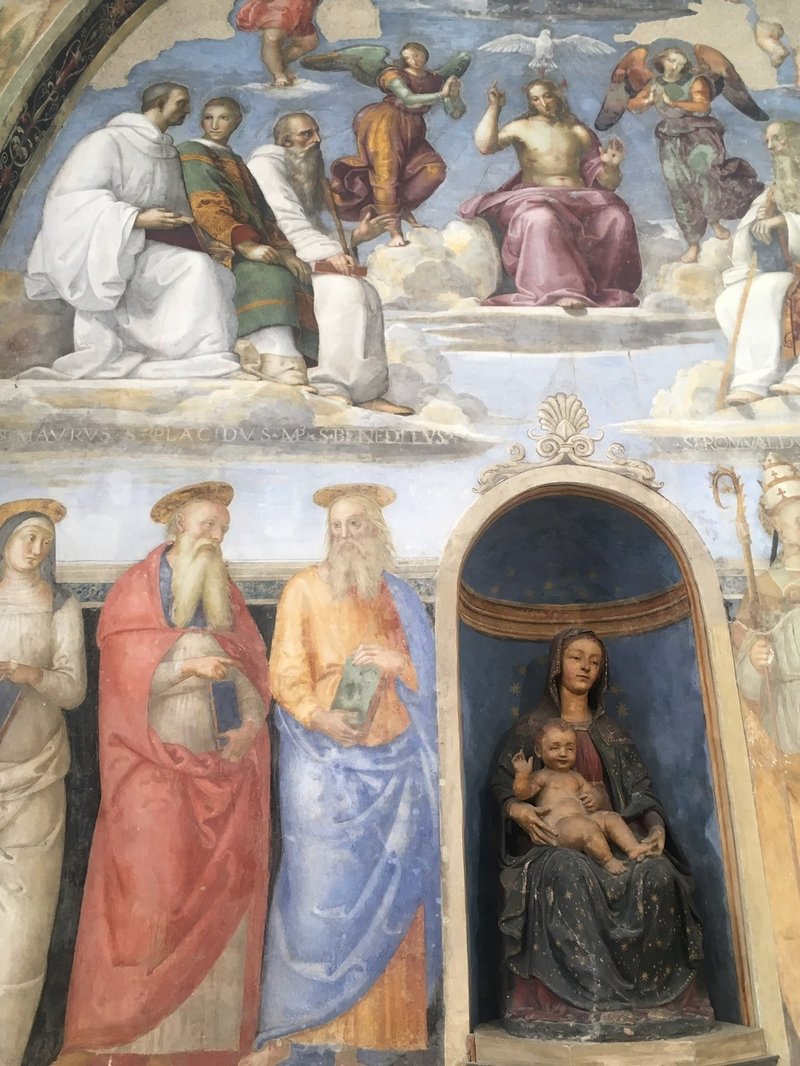 ラファエロによる未完成のフレスコ画がここに:ペルージャのサン・セヴェロ礼拝堂(Cappella di San Severo)