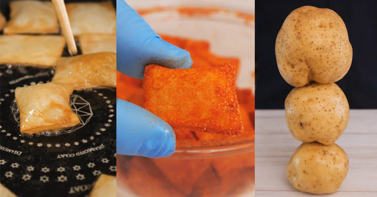 Virus Potato Hack: Crunchy Air Potato Chips🔥🍟🔥｜@MOTEOCOOKING