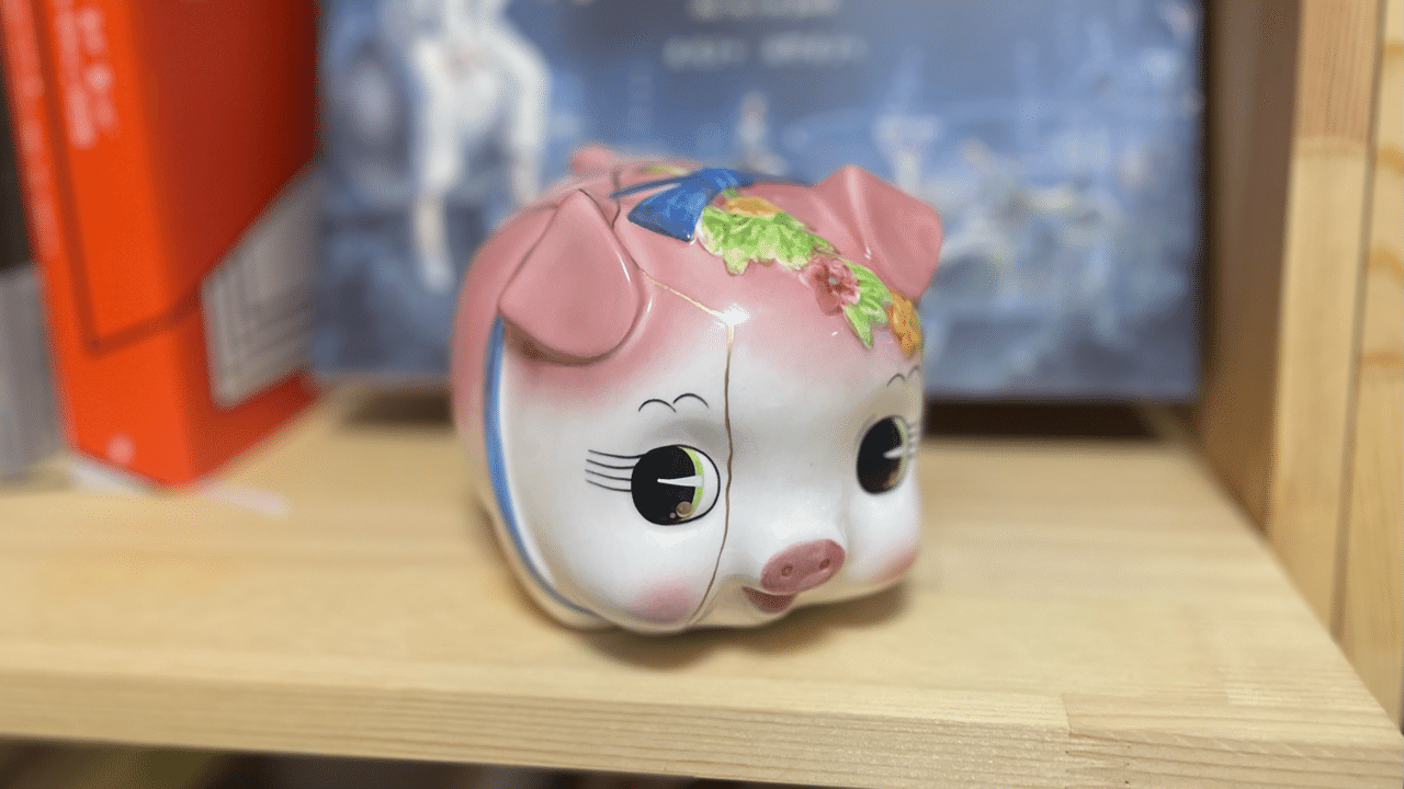 貯金箱を金継ぎした話|nkym317 貯金箱を金継ぎした話|nkym317