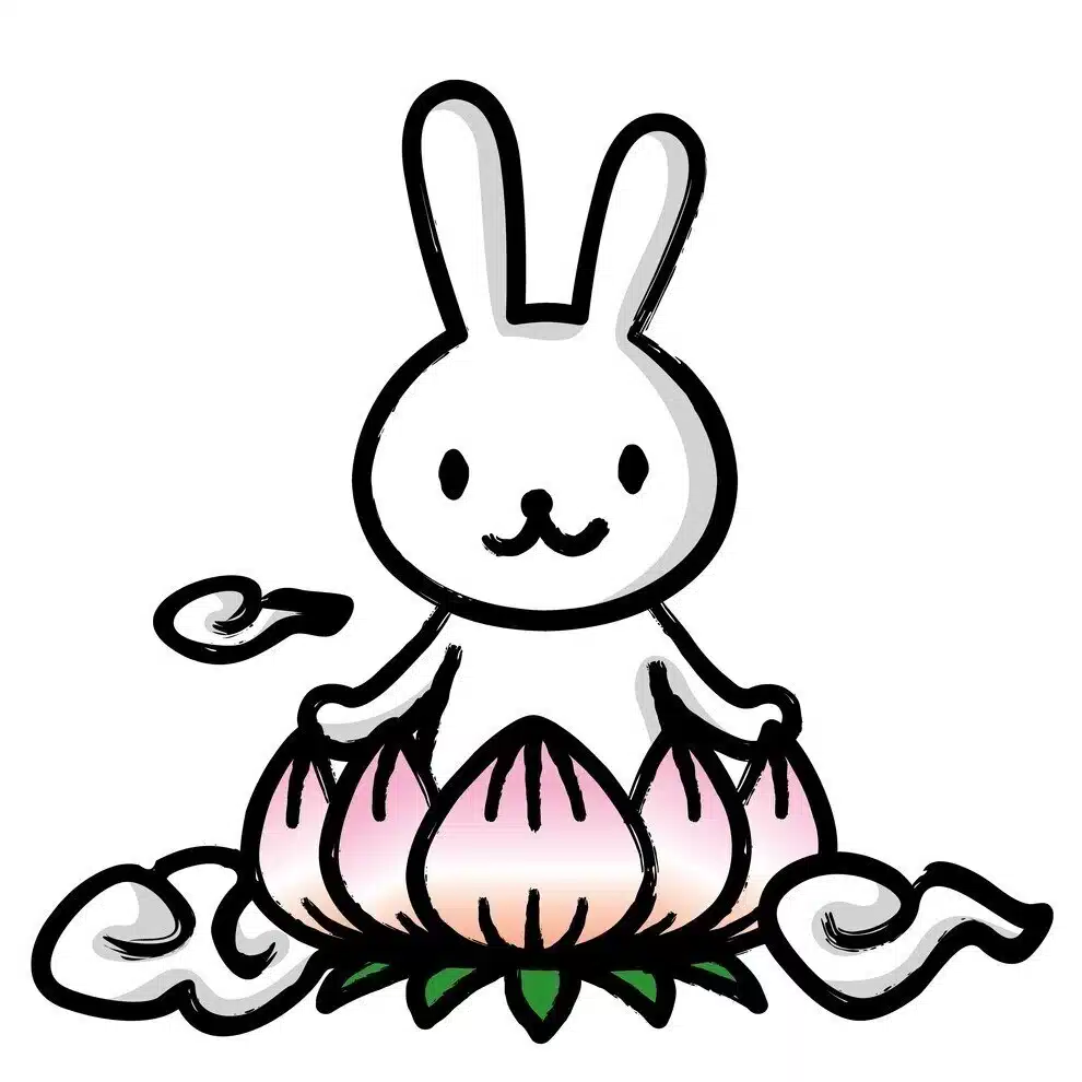 ウサギ仙人と亀子