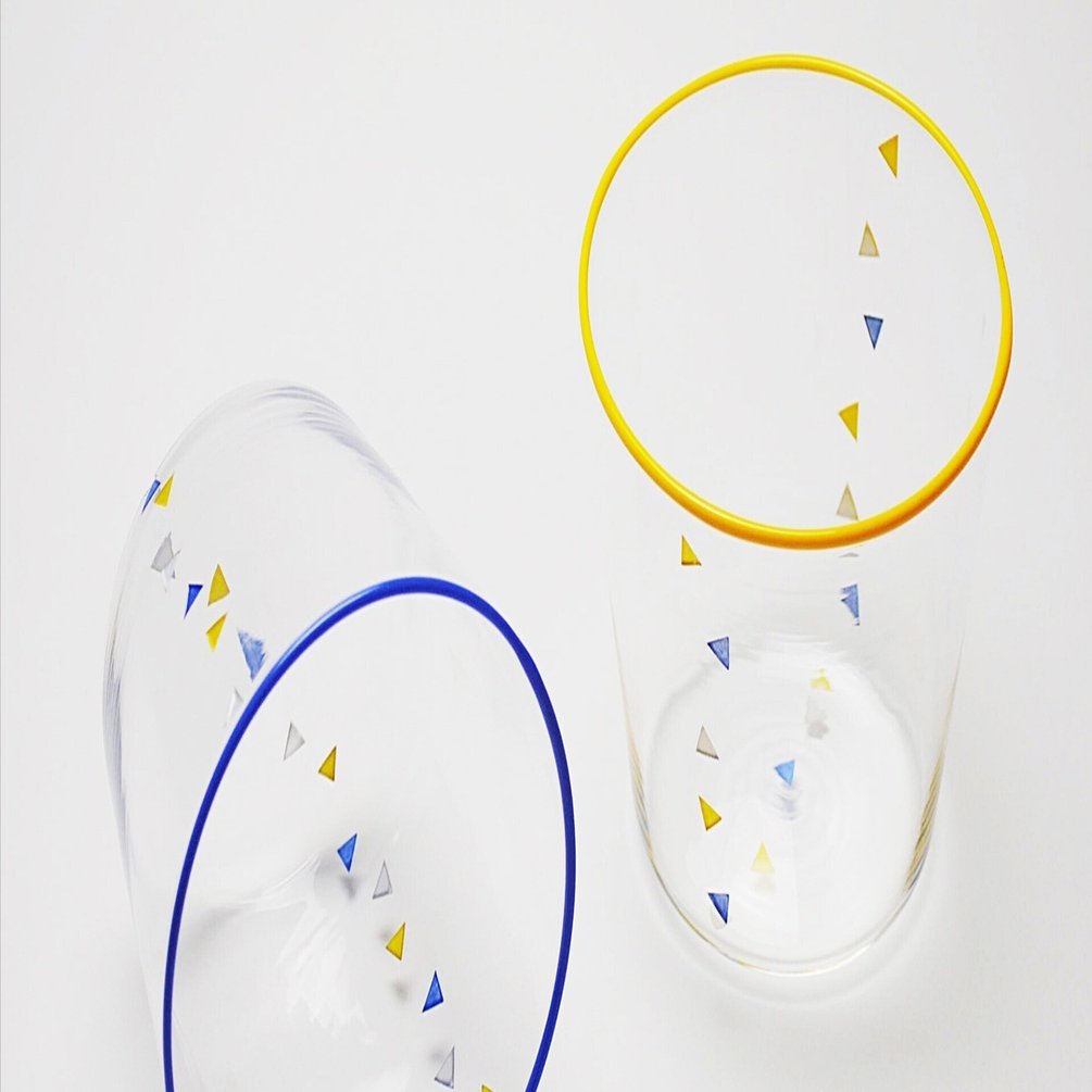 澤田 和香奈 / wakana sawada ガラスリム皿　作家物 これまでのことを｜澤田 和香奈/wakana sawada GLASSWARE