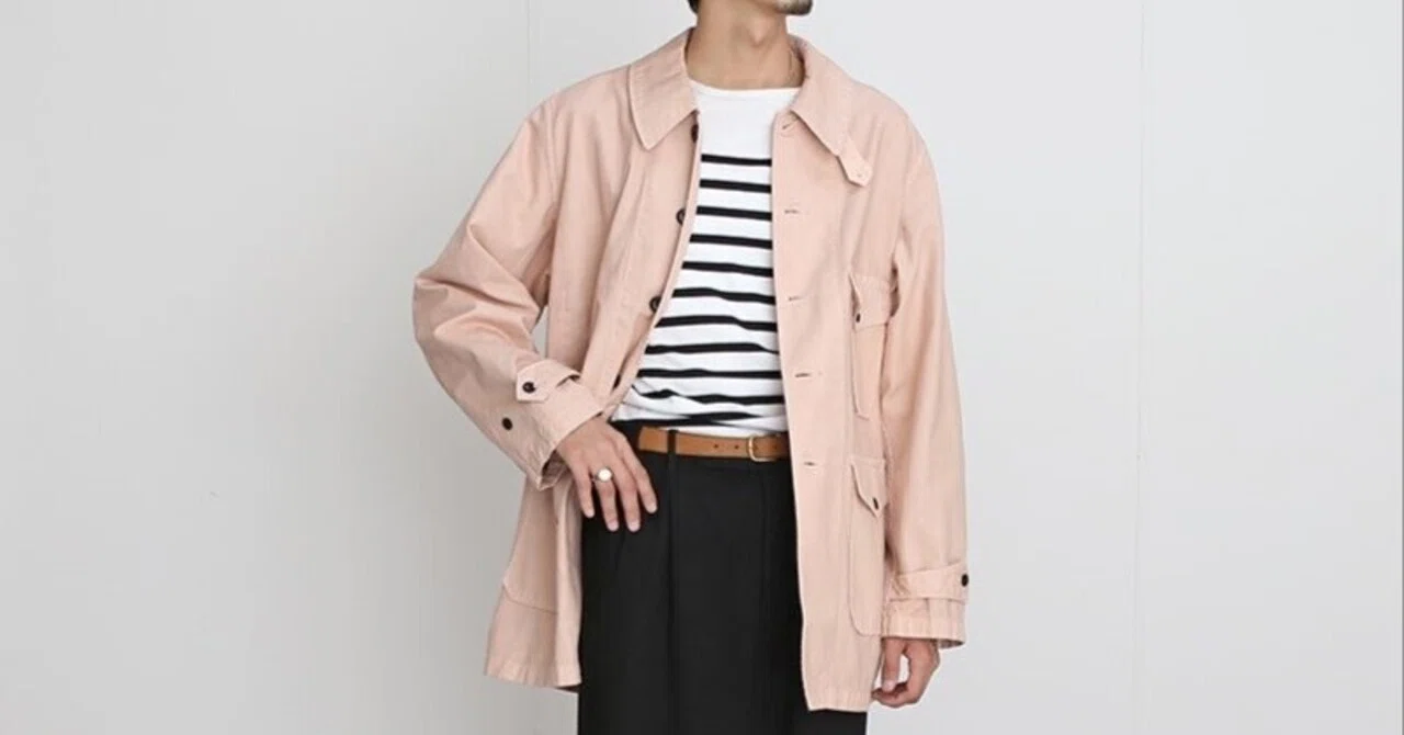 OUTIL ウティ　MANTEAU LOUEY PINK ヴィンテージとモダンの掛け合わせは【OUTIL】ならでは。MANTEAU LOUEY