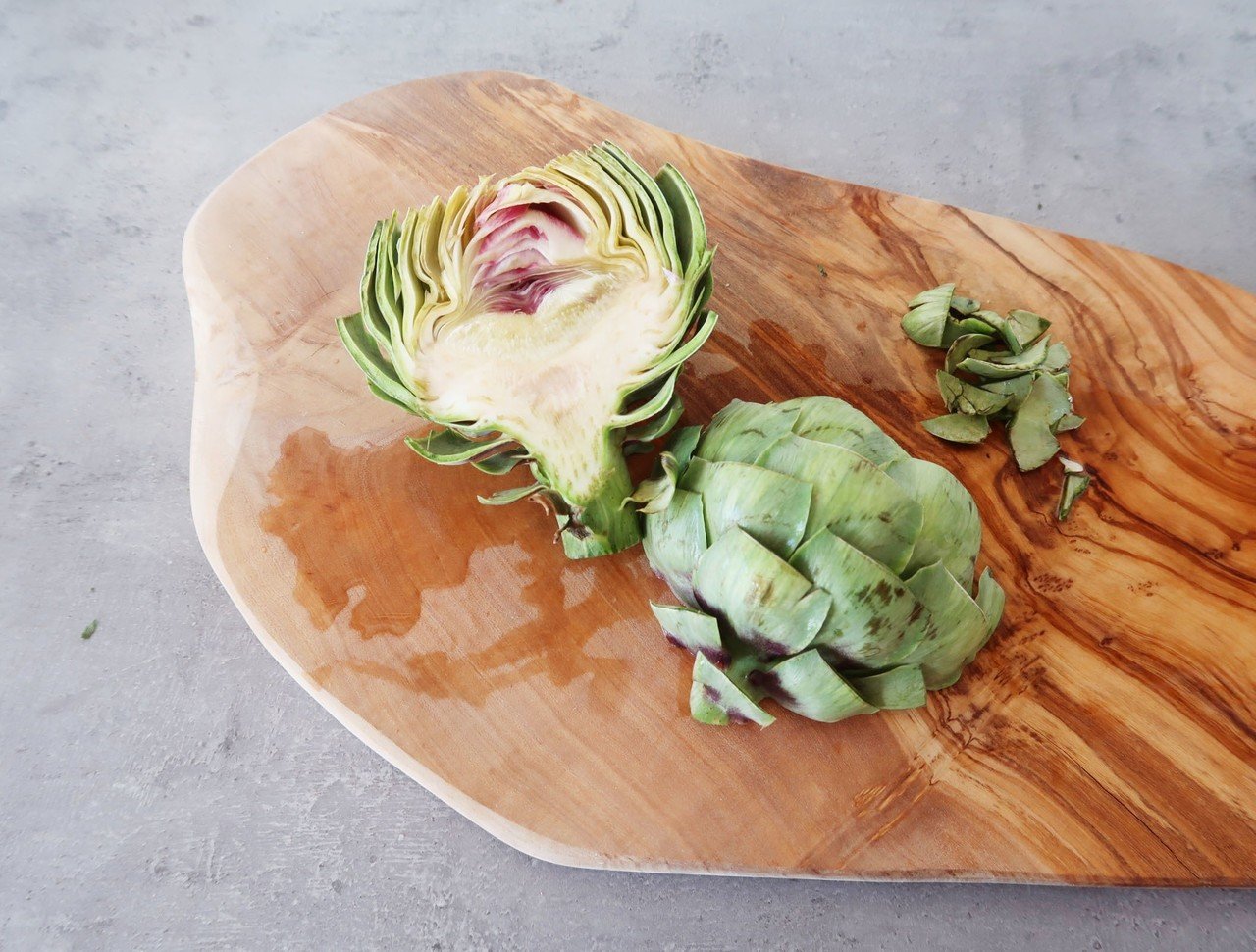 オリーブの木 持ち手付まな板L＋スパイス入れ 木 まな板