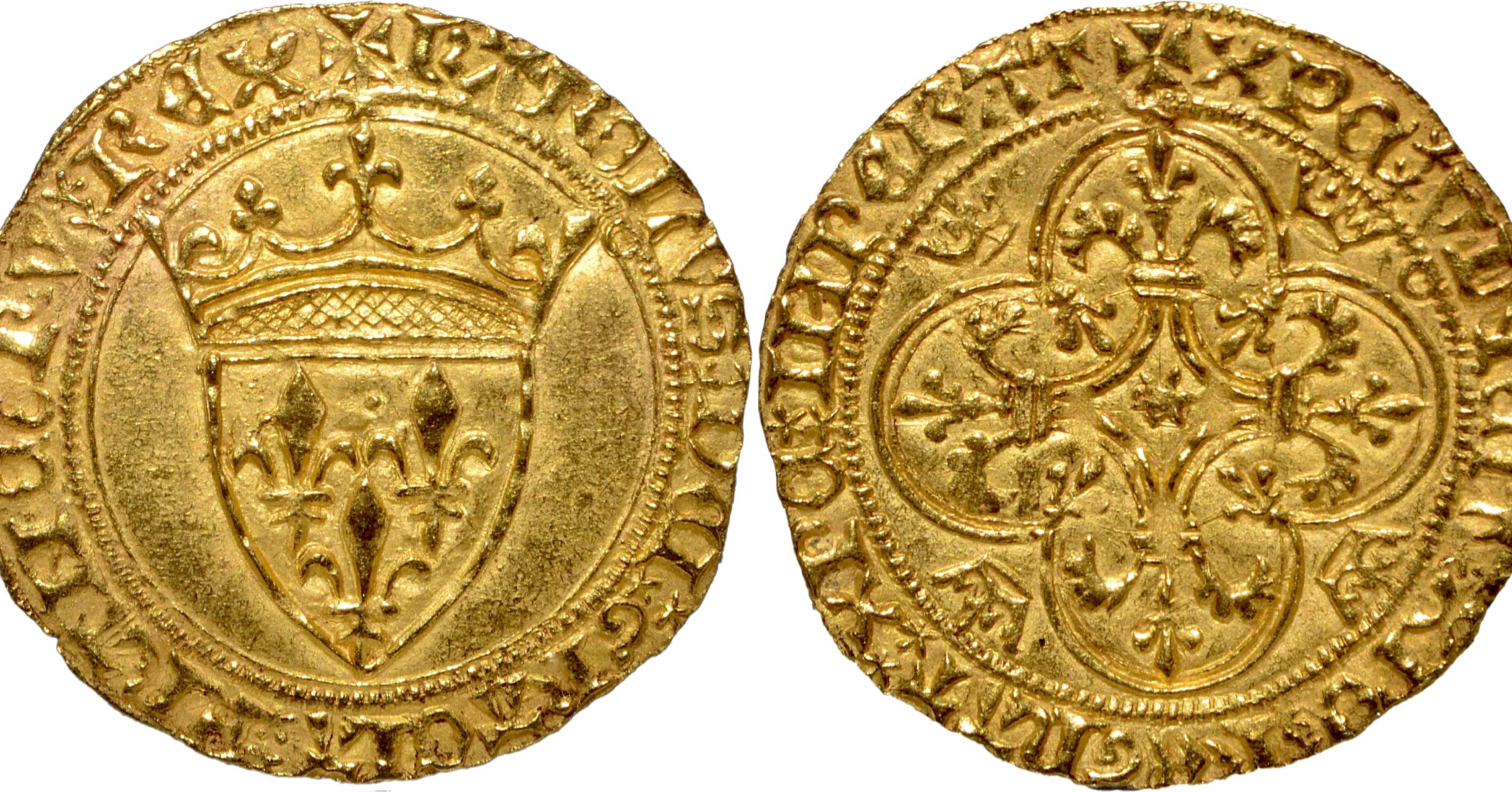 アンティークコインの世界 ｜ シャルル7世のエキュドール金貨｜Shelk🦋