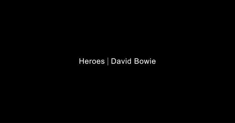 Heroes I David Bowie