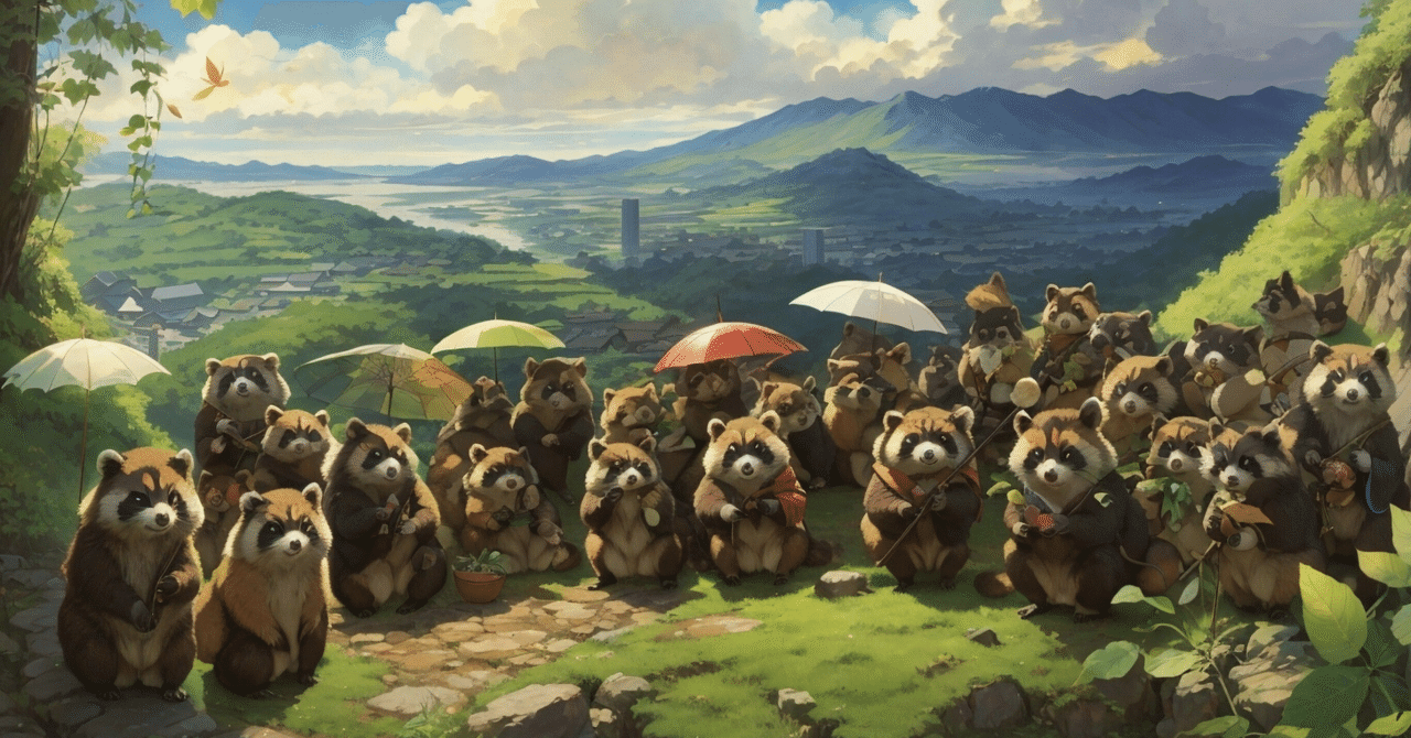 菩提餅山万福寺本堂羽目板之悪戯総天然色漫画映画平成狸合戦ぽんぽこ