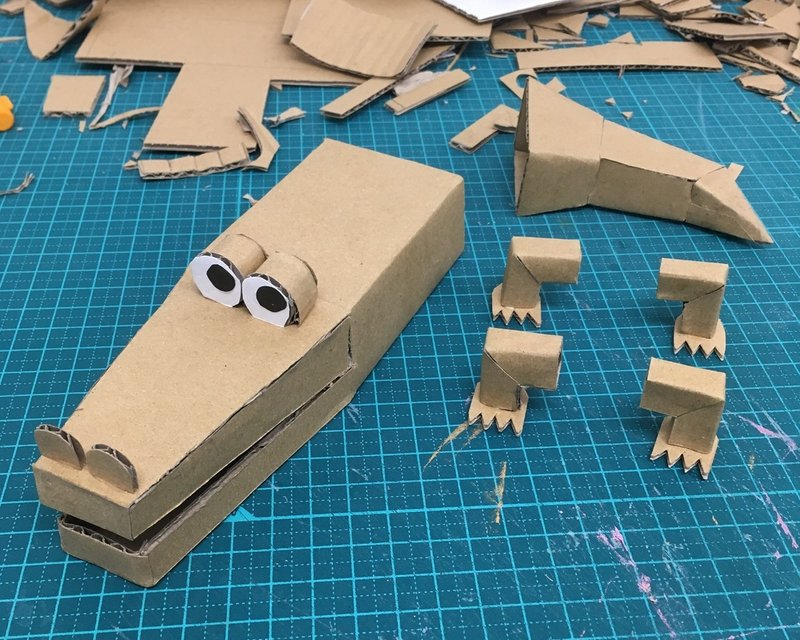 失敗しながらワニを作るんだジョー ダンボールジョー Note