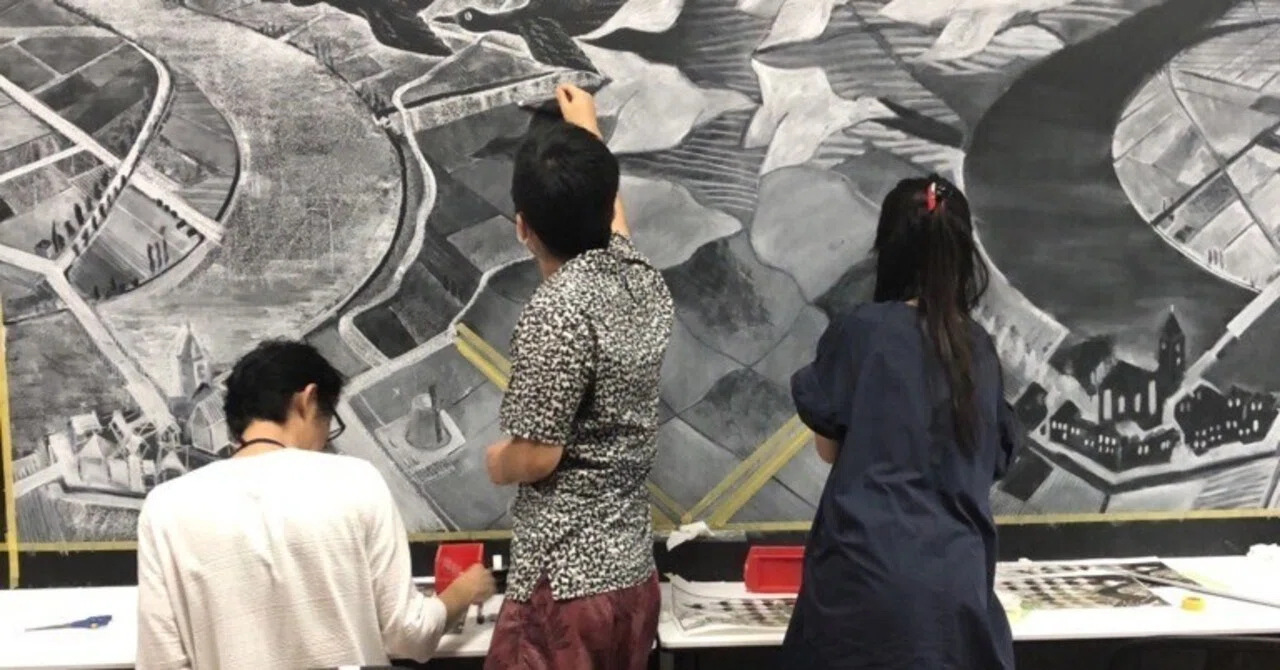 絵 昼と夜の融合 エッシャーの名画「昼と夜」がAITに登場！？ ー科学知識と芸術的技量の