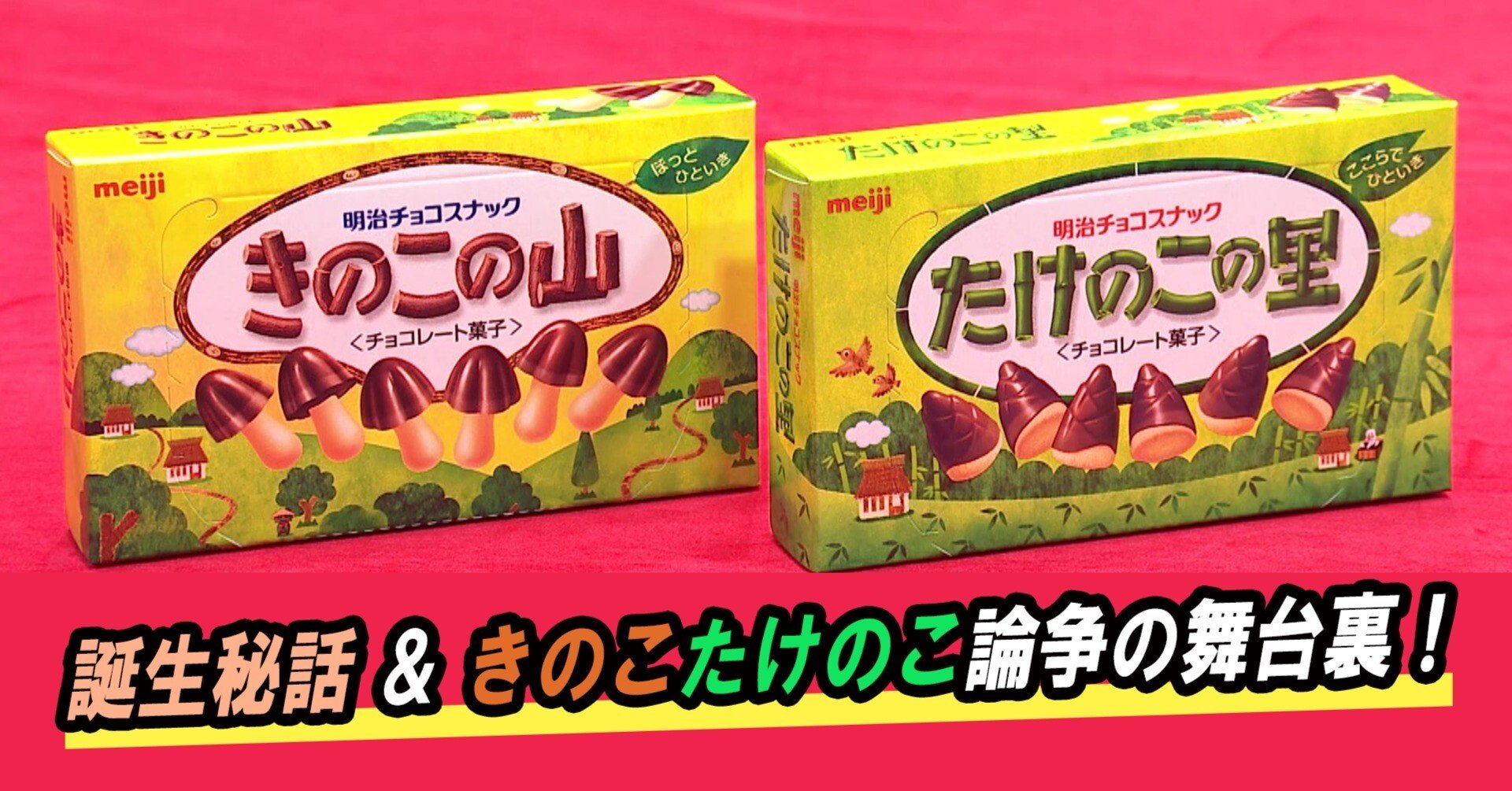国民的お菓子「きのこの山・たけのこの里」あなたはどっち派 国民的お菓子「きのこの山・たけのこの里」あなたはどっち派