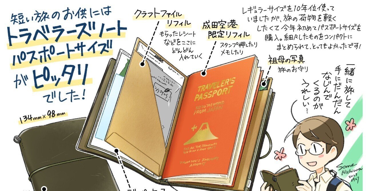 トラベラーズノートパスポートサイズが短い旅に最適な3つの理由