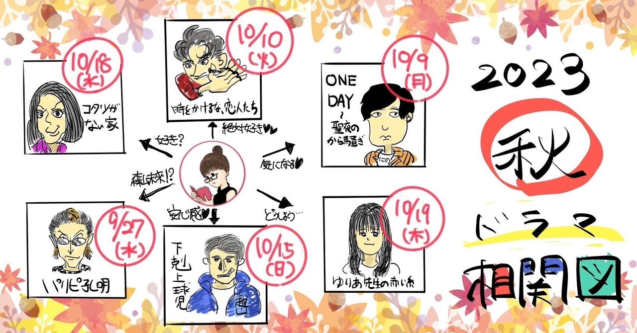 金子美穂 裸 2023秋ドラマ相関図|とっつぁん