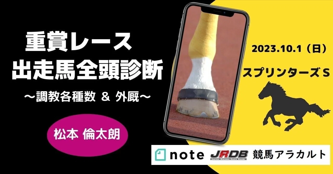 2023スプリンターズS 出走馬全頭診断～調教各指数＆外厩～｜JRDB 競馬アラカルト