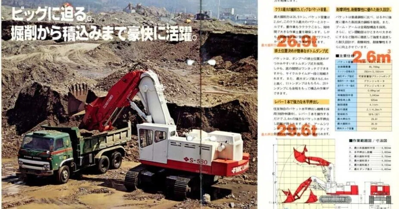 住友重機械工業 がんばれ!クラスの人気者 住友FMC-Link-Belt油圧式 