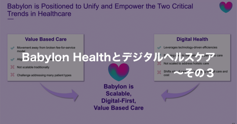 Babylon Healthとデジタルヘルスケア〜　Ⅲ. 急激な事業成長を遂げる米国市場での展開（VBC）