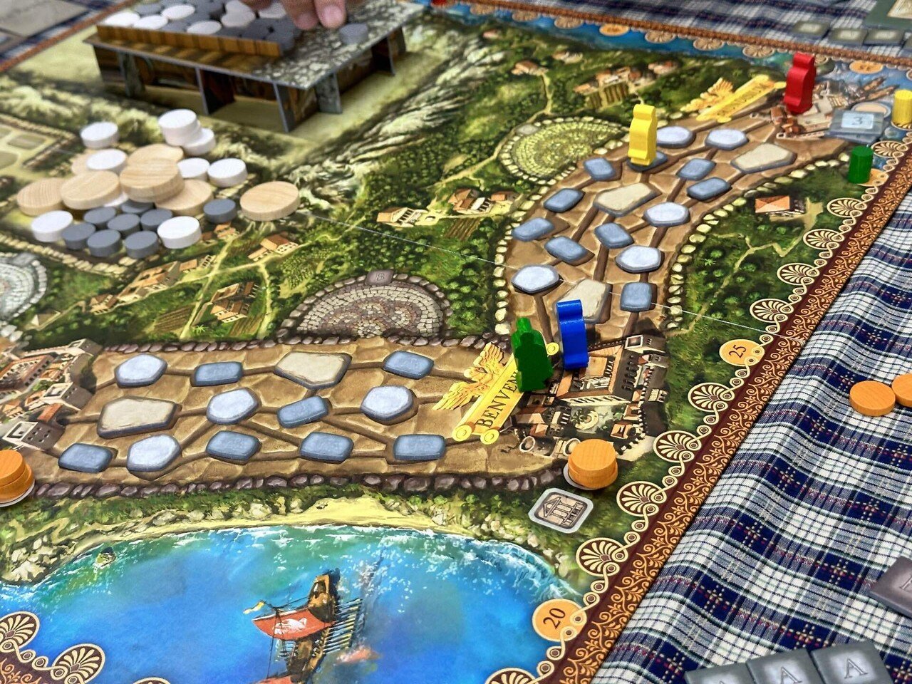 ボードゲーム　アッピア街道 ドイツ語版 (Via Appia) [日本語訳付き] アッピア街道