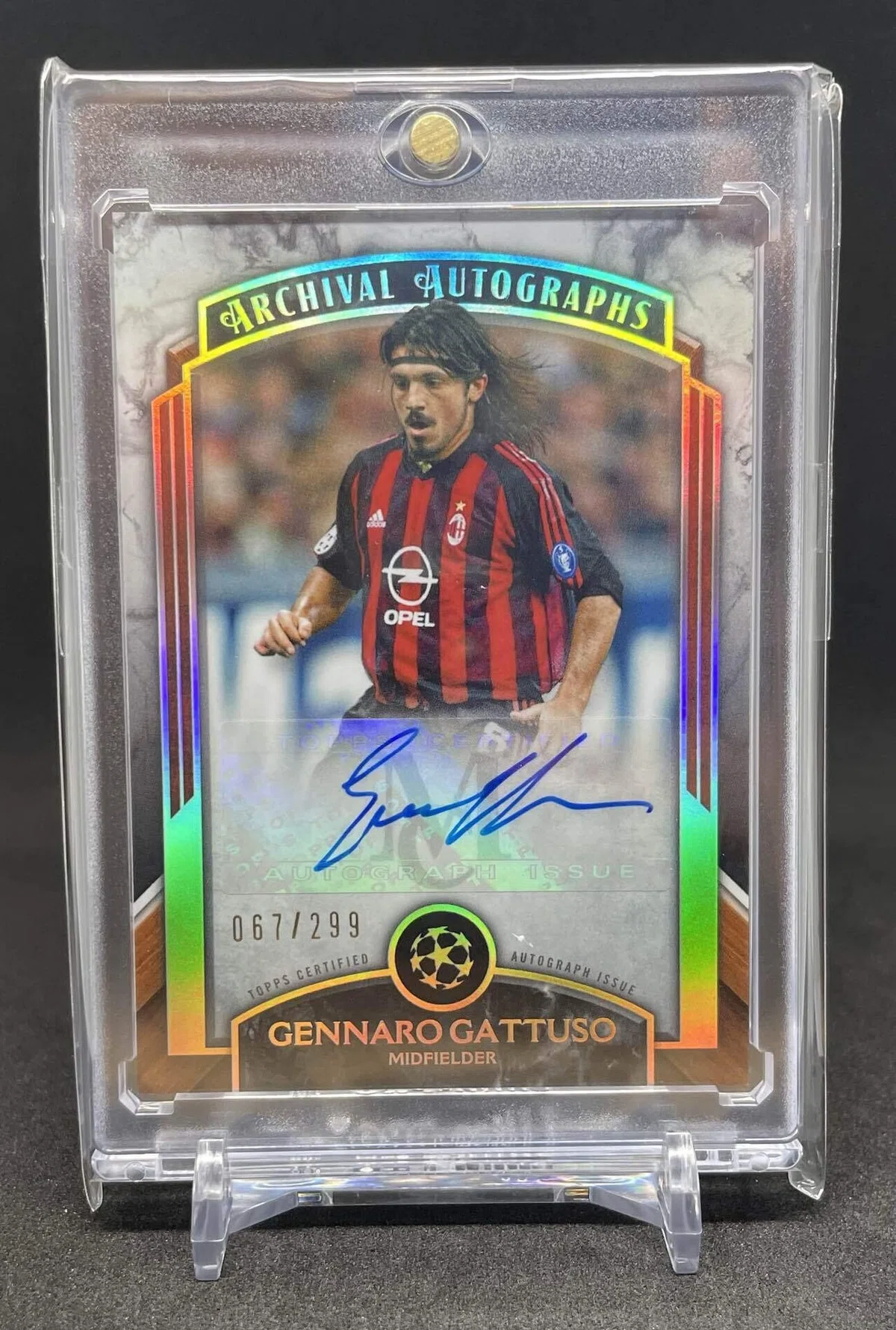 25シリ ガットゥーゾ 直筆サイン topps AC milan 125周年 2024 Topps 