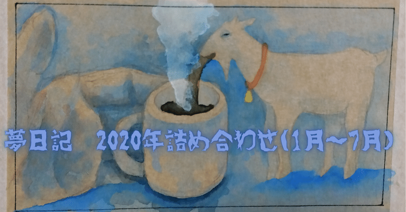 夢日記　2020年詰め合わせ(1月～7月)