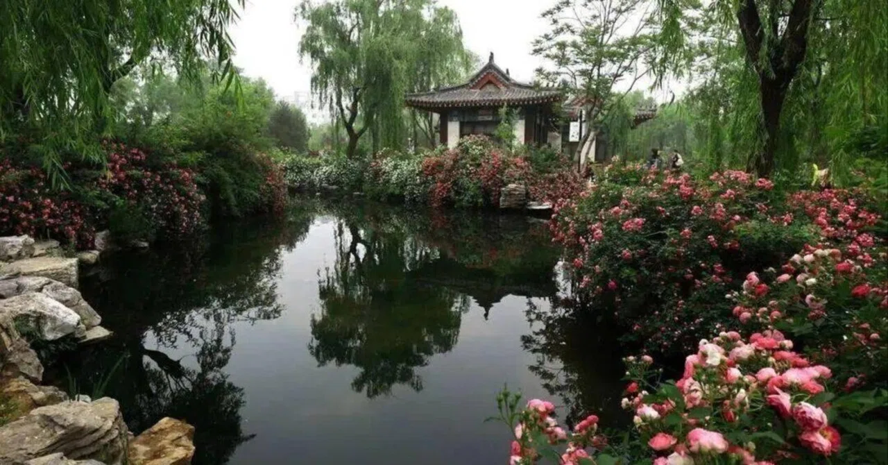 心に響く漢詩】高駢「山亭夏日」～楼台の倒影、滿架の薔薇、風雅な山荘