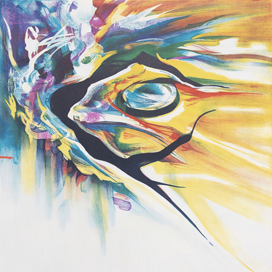 岡本太郎「跳ぶ」油彩模写 岡本太郎 「跳ぶ」リトグラフ 査定 買取 致します。｜井浦歳和 ロイド