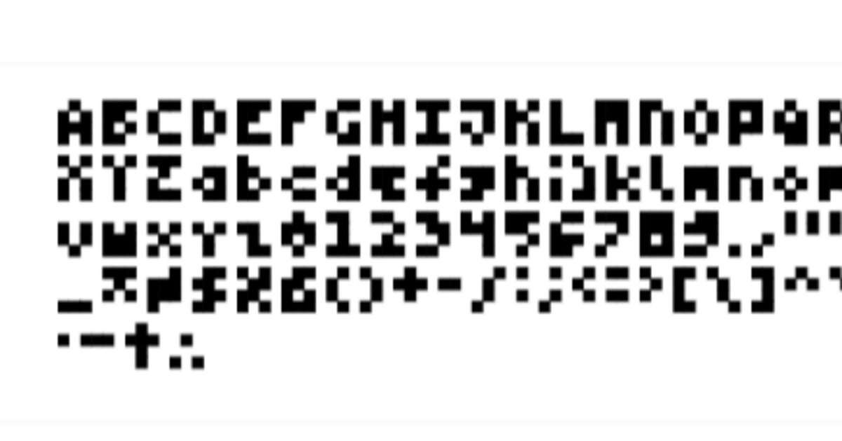 ☏ちっさフォント p5.jsで4x3font表示だがotfは動かず｜無流アクタ