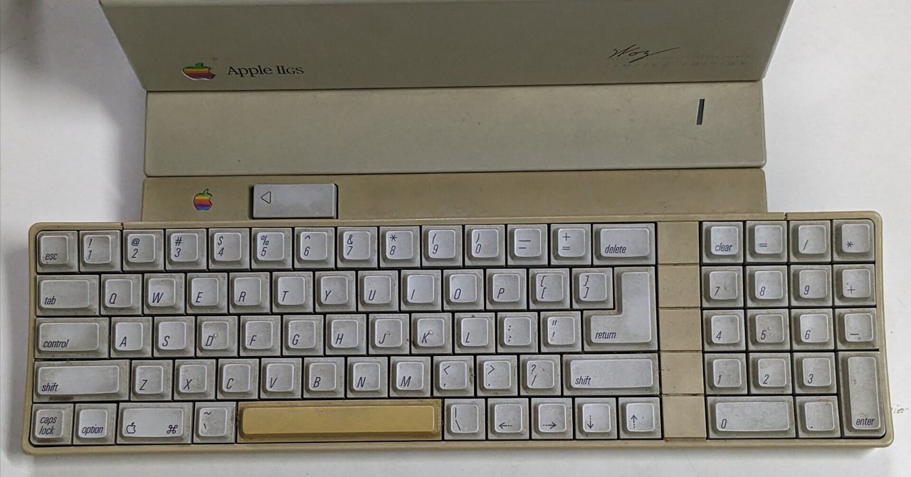 Apple GSキーボード　ジャンク APPLEII GS のキーボードと文字コード｜kzn