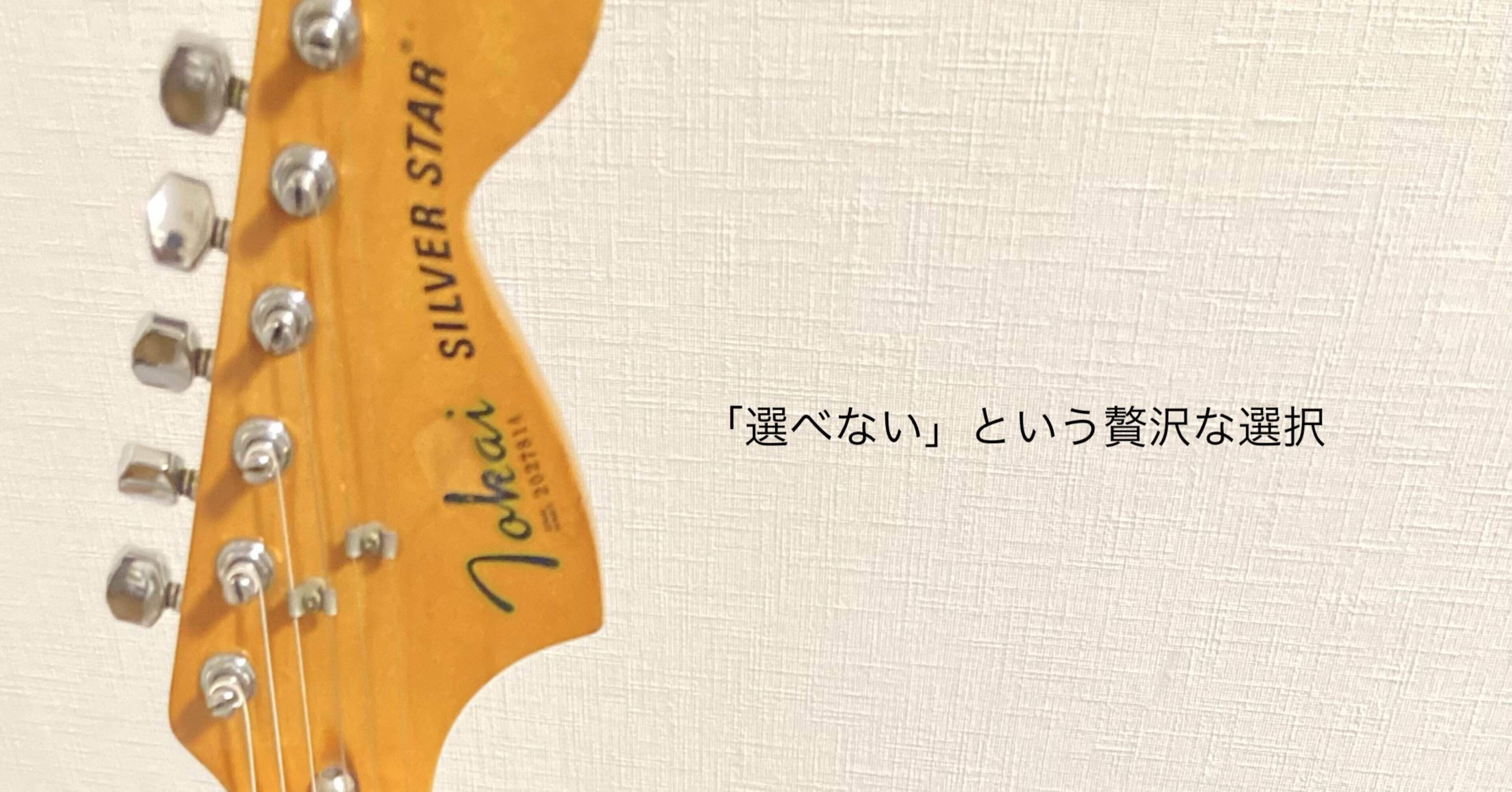 選べない」という贅沢な選択〜ストラト、リヤハム一発〜｜bobin