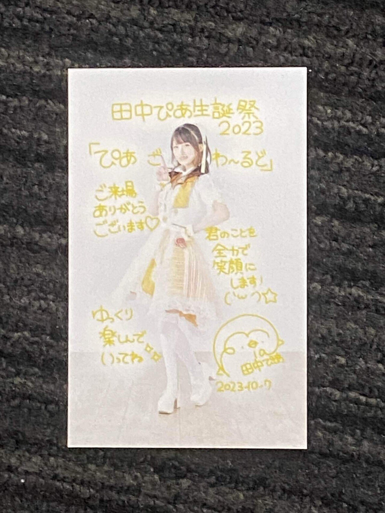 道玄坂69/生中野女子 田中ぴあ生誕祭「ぴあ ざ わーるど