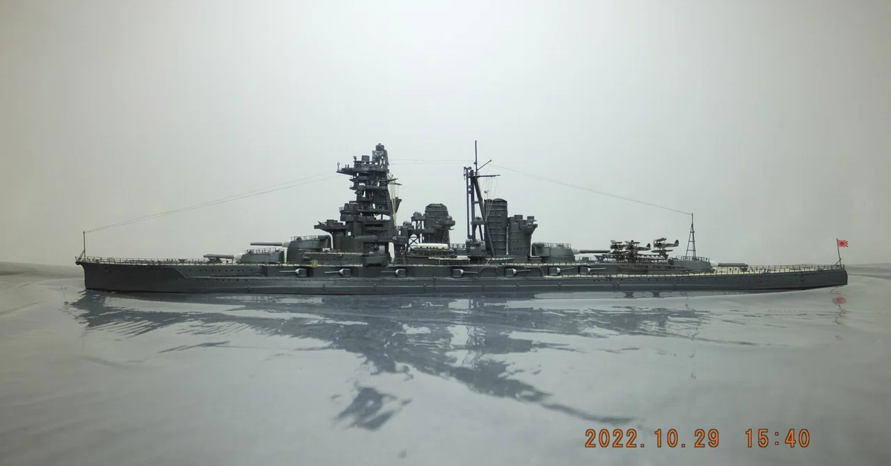 日本海軍戦艦 榛名制作記 #3(Fujimi 1/700 waterline kit)｜タイム