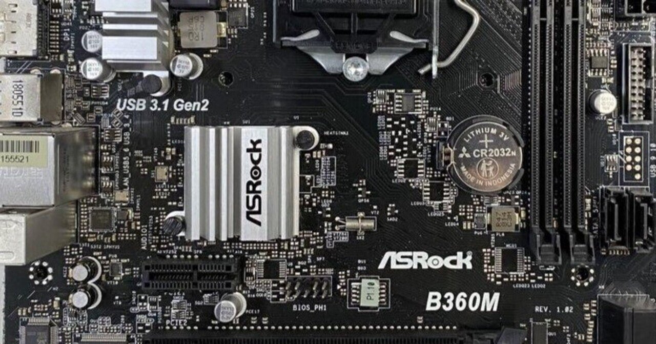 感謝の声続々！ ASRock B360M(マウスコンピューターのoem)にB360M HDVのBIOSを マザーボード