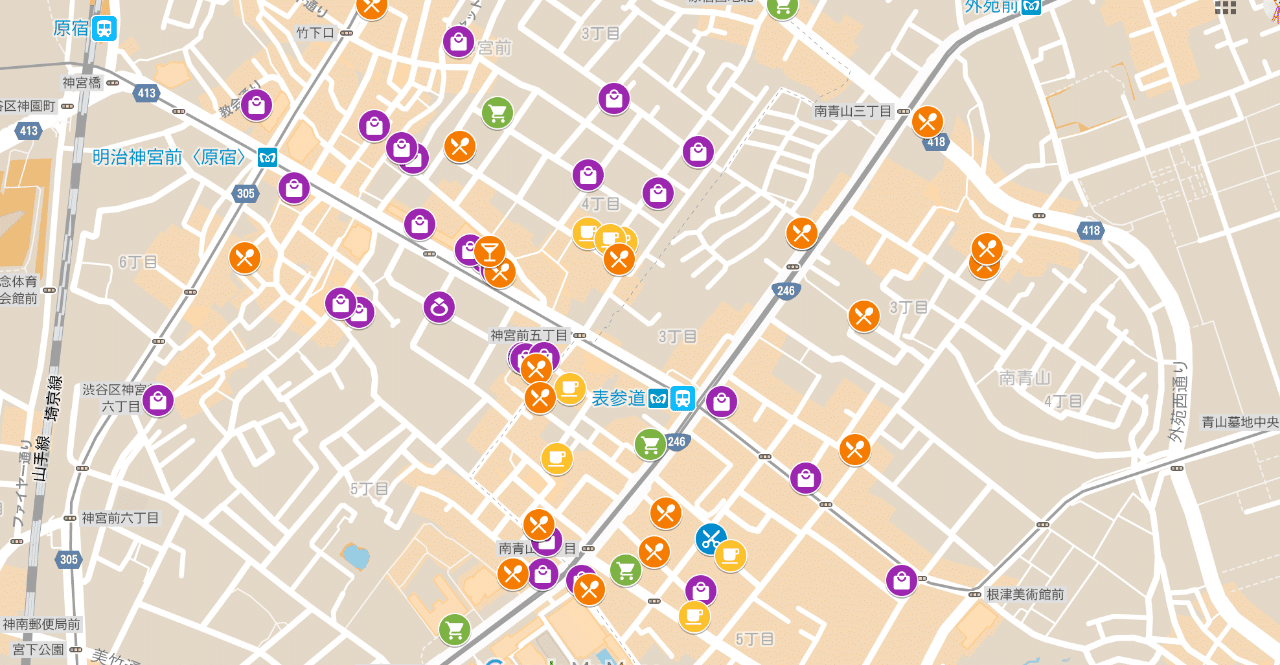 掲載店一覧 表参道・原宿エシカルショッピングマップ｜なっちゃん