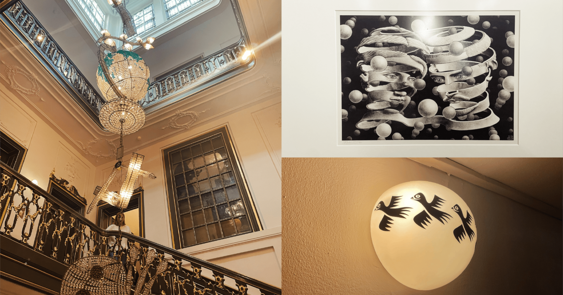 エッシャー騙し絵 建築リトグラフ 大判 エッシャー騙し絵 建築