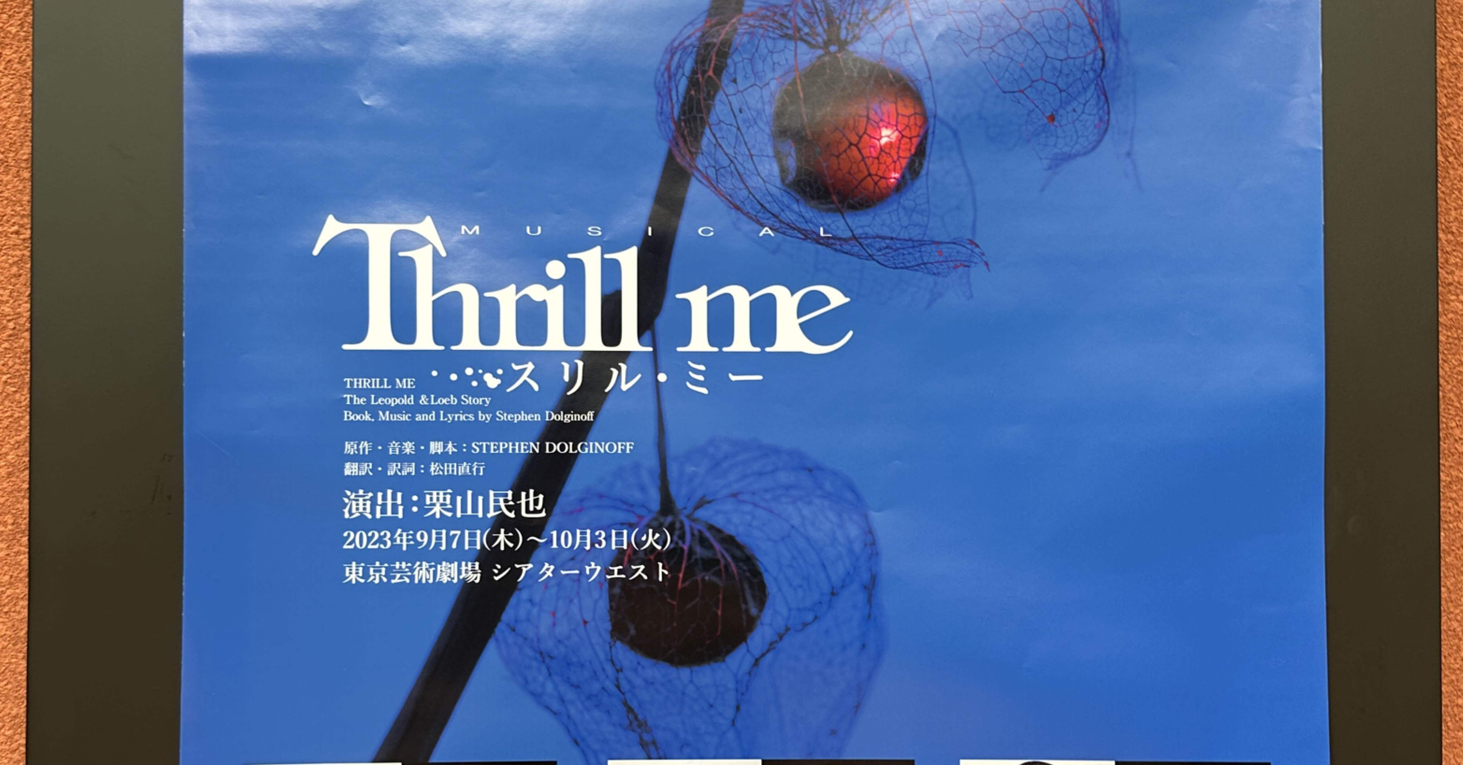 ミュージカル　スリル・ミー　舞台音源CD セット ミュージカル スリル・ミー 舞台音源CD セット Amazon.co.jp