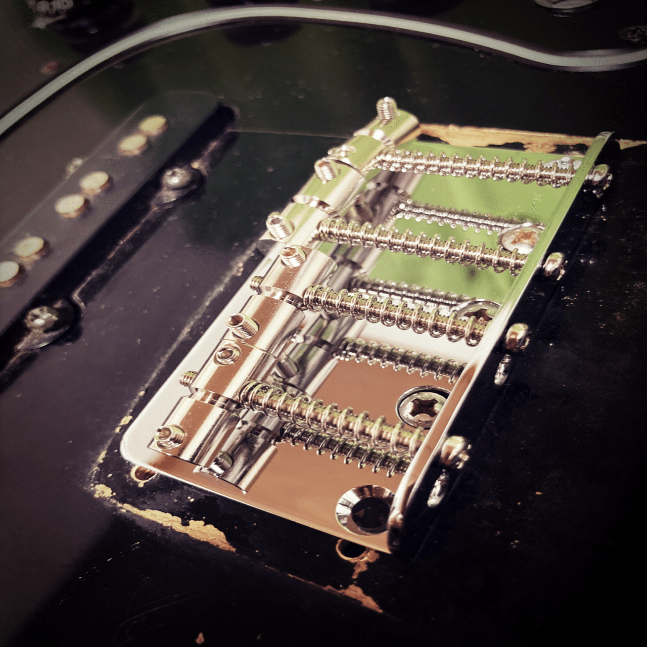 YAMAHA SB-500 70年代 特製ピックガード＆ブラス製ブリッジ 島村楽器 YAMAHA Pacifica611用ピックガード/アルミ削り出し