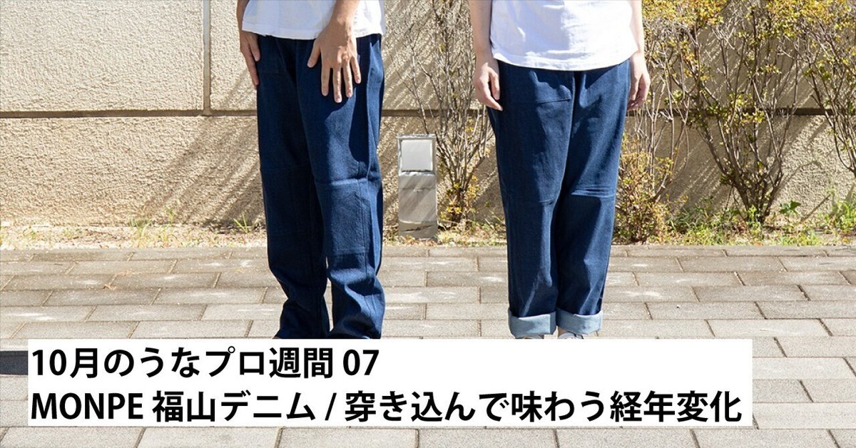 福山 デニム もんぺ うなぎの寝床 SHINOTEX シノテックス