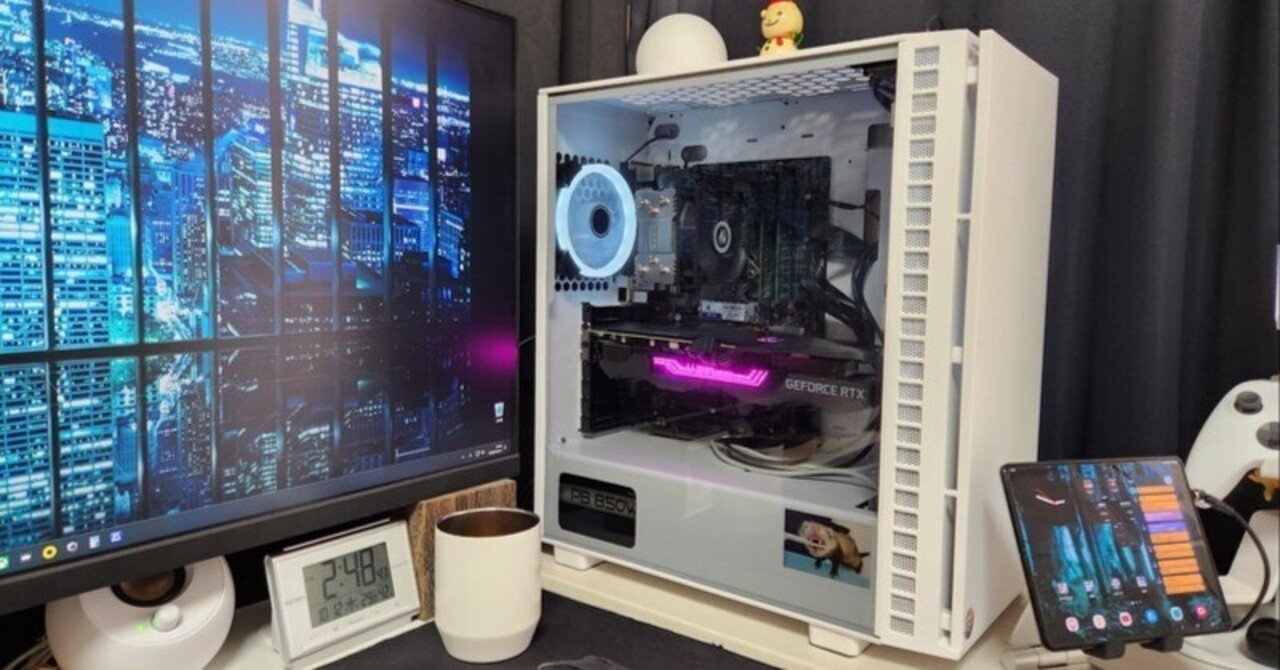 PCケースを白+ガラスパネルにしてみた｜wag