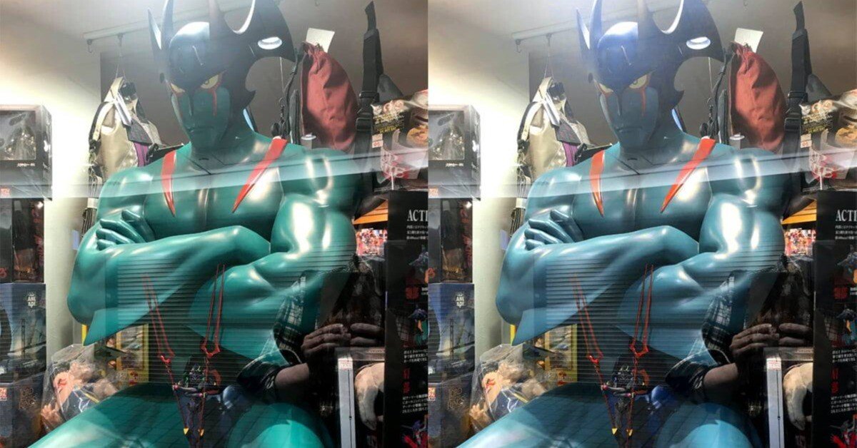 出先で見かけた等身大（？）デビルマン。｜tzpoan