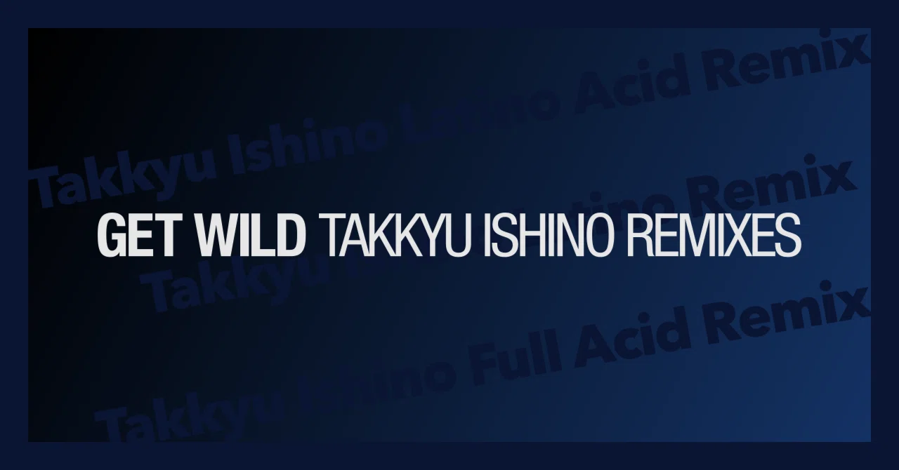 GET WILD Takkyu Ishino Remixes｜FJK