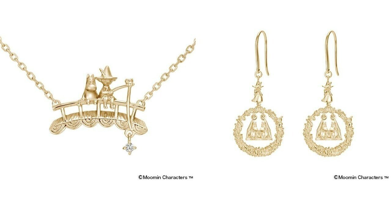 MOOMIN ネックレス 小さなムーミン K10(10金製) さりげなく上品なリトルミイの10金アクセサリー | ムーミン公式サイト