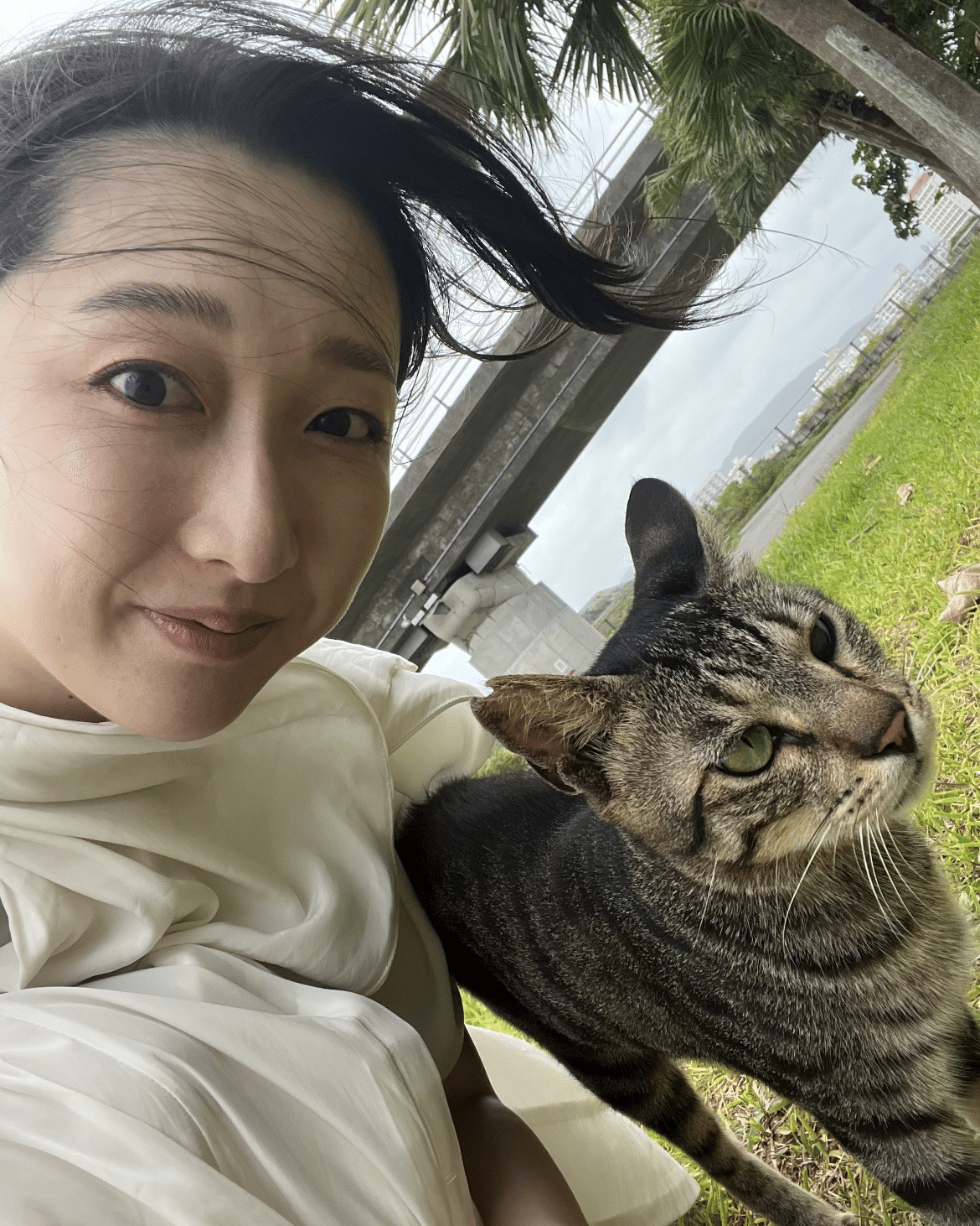 ねこ×にんげん＝サクラ色｜竹上 萌奈(アナウンサー)